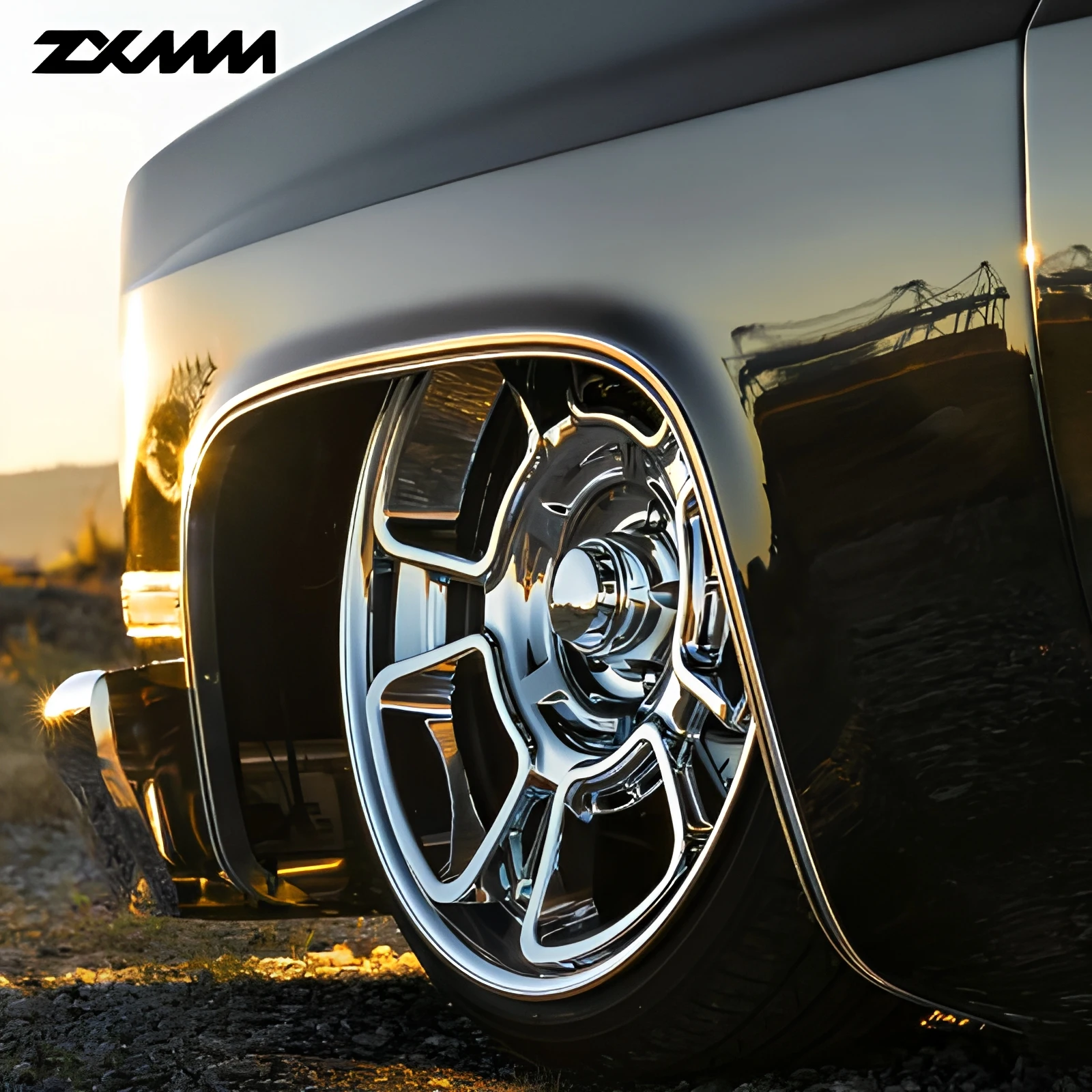 Zxmm Lowered Truck Wheels Custom 2 Piece Forged Aluminum Wheels 17/18/19/20/21/22 Inch 5x127 Chrome Rims For Chevrolet C10